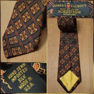 Robert Talbott Luxury Long Necktie Men Made in USA 100% Silk Colorful Geometric